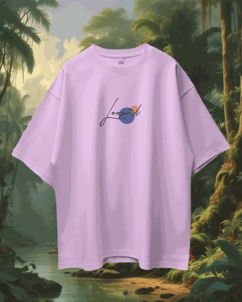 Pure Cotton Oversize Back and Front Print T-shirt (Heavy 220 GSM French Terry) Front #4.webp