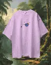 Pure Cotton Oversize Back and Front Print T-shirt (Heavy 220 GSM French Terry) Front #4.webp