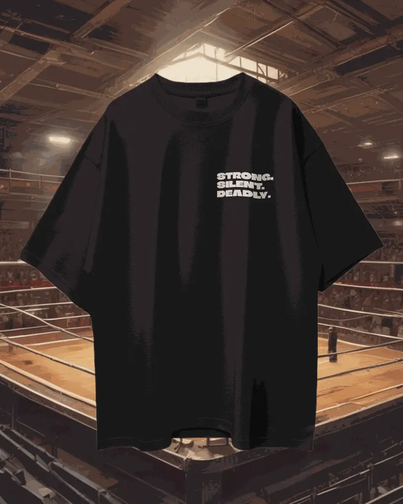 Pure Cotton Oversize Back and Front Print T-shirt (Heavy 220 GSM French Terry) Front #5.webp