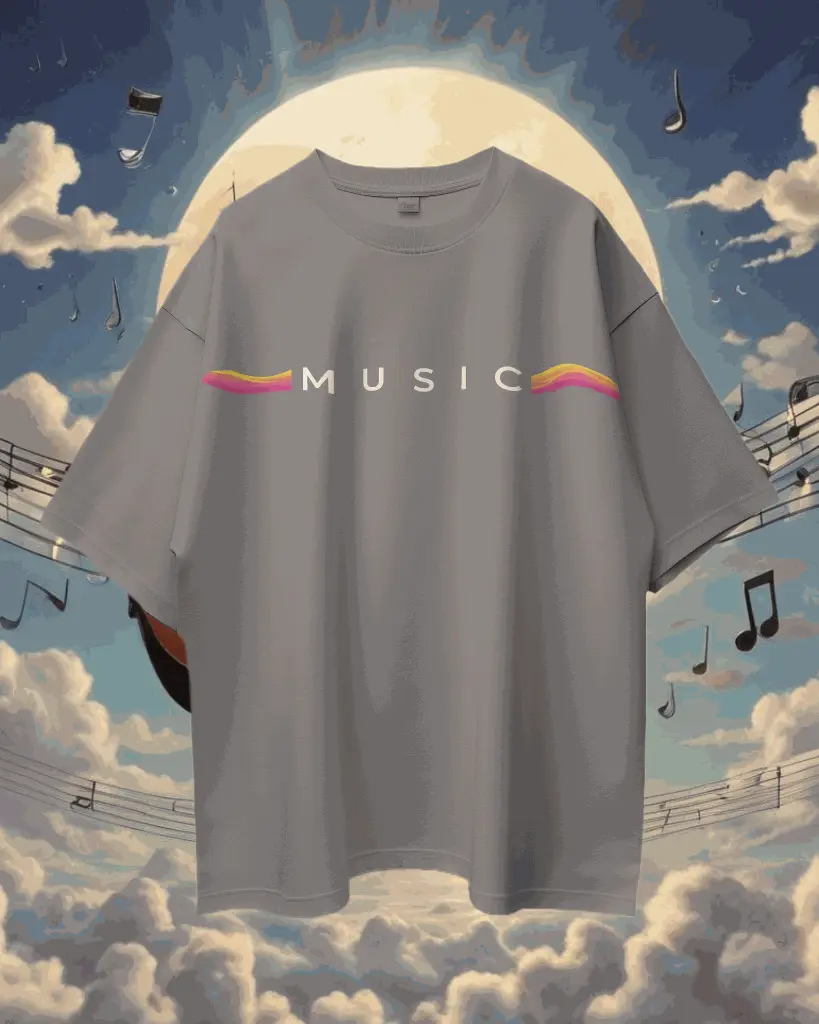 Pure Cotton Oversize Back and Front Print T-shirt (Heavy 220 GSM French Terry) Front #6.webp