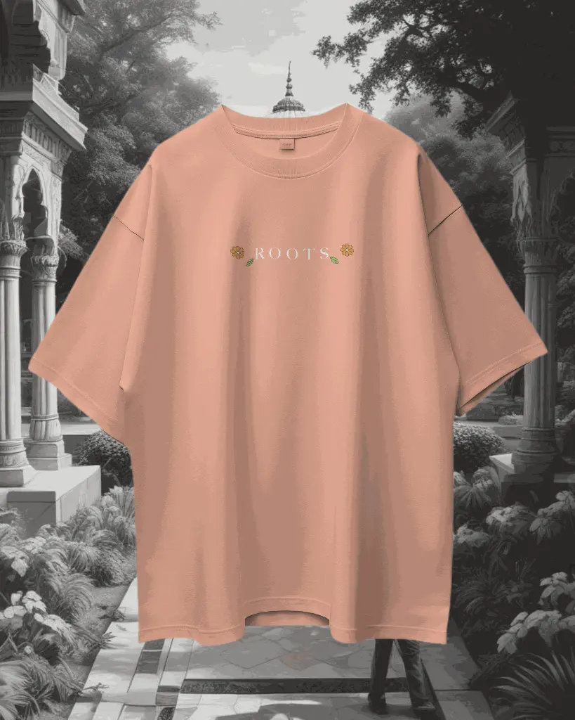 Pure Cotton Oversize Back and Front Print T-shirt (Heavy 220 GSM French Terry) Front #11.webp