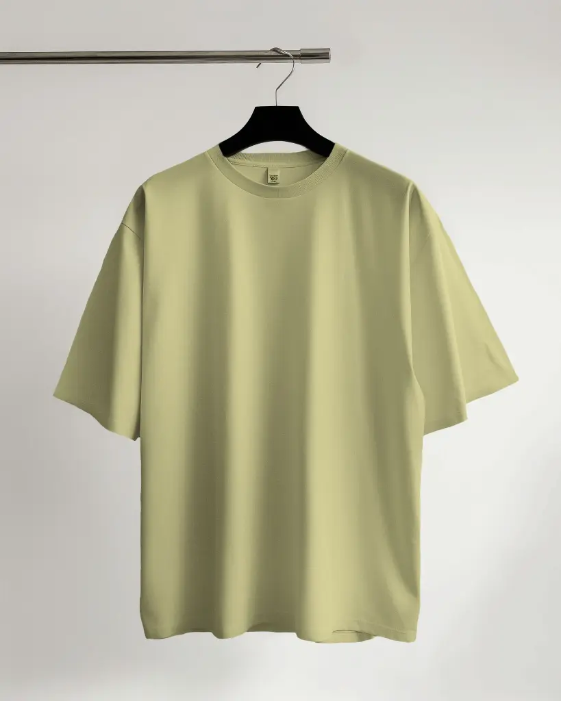 Oversize Plain T-shirts- Pure Cotton 220 GSM French Terry #3.webp