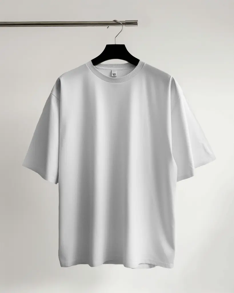 Oversize Plain T-shirts- Pure Cotton 220 GSM French Terry #1.webp