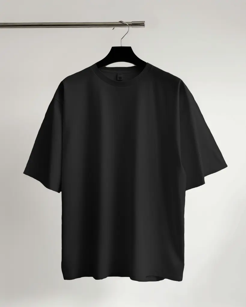 Oversize Plain T-shirts- Pure Cotton 220 GSM French Terry #2.webp