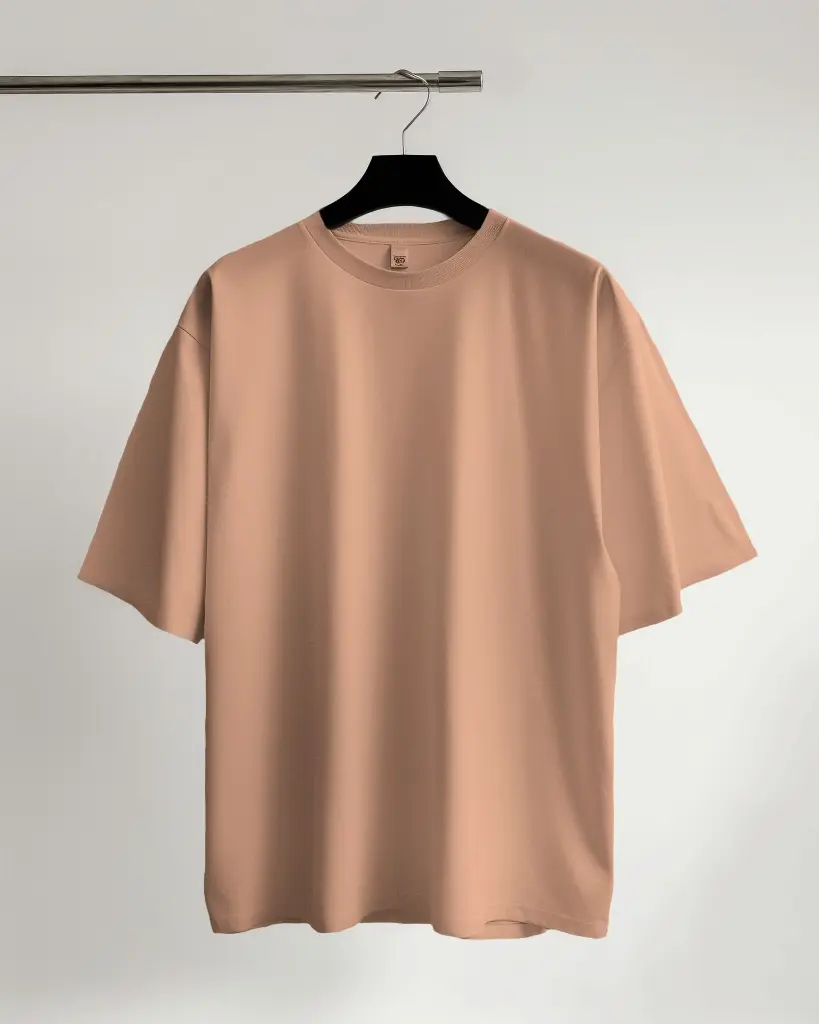 Oversize Plain T-shirts- Pure Cotton 220 GSM French Terry #6.webp