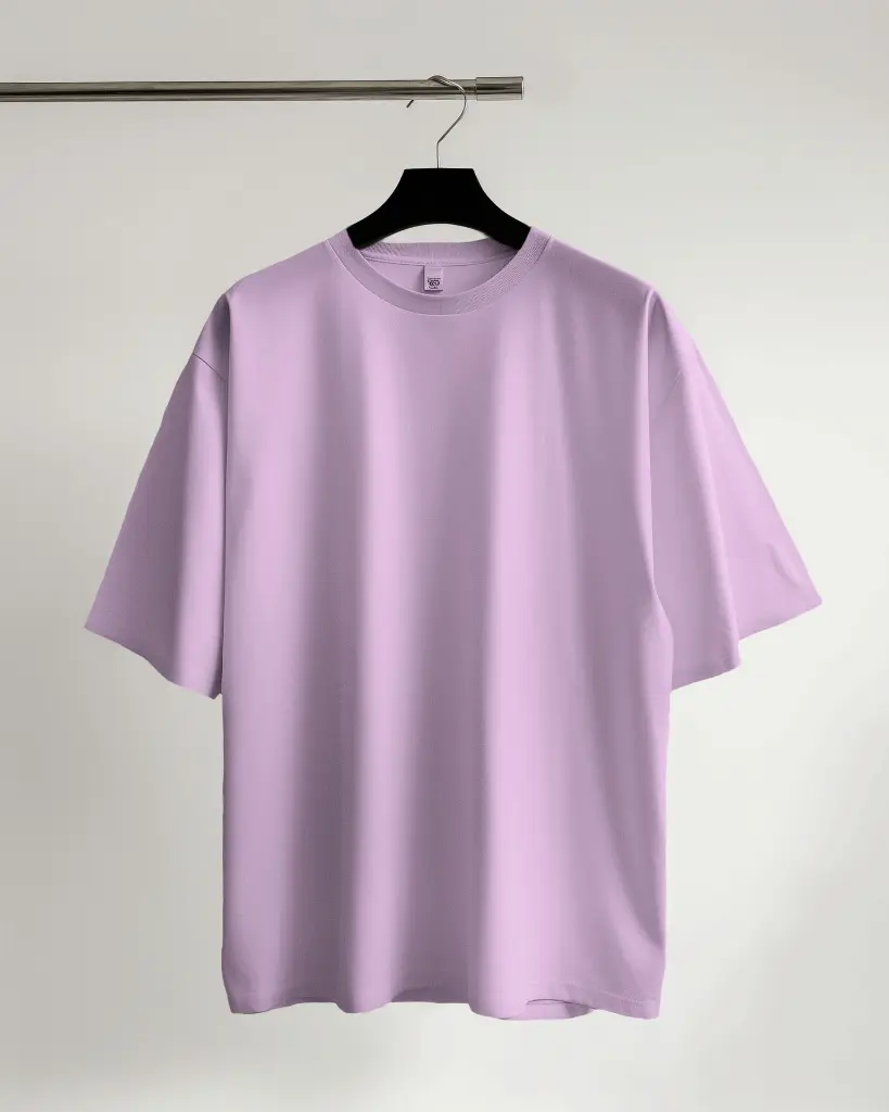 Oversize Plain T-shirts- Pure Cotton 220 GSM French Terry #5.webp