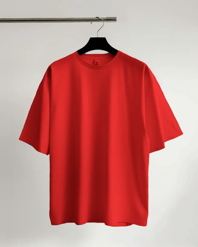 Oversize Plain T-shirts- Pure Cotton 220 GSM French Terry #4.webp