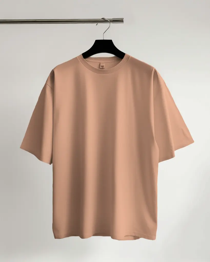 Oversize Plain T-shirts- Pure Cotton 220 GSM French Terry #6.webp