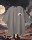 Pure Cotton Oversize Back and Front Print T-shirt (Heavy 220 GSM French Terry) Front #2.webp