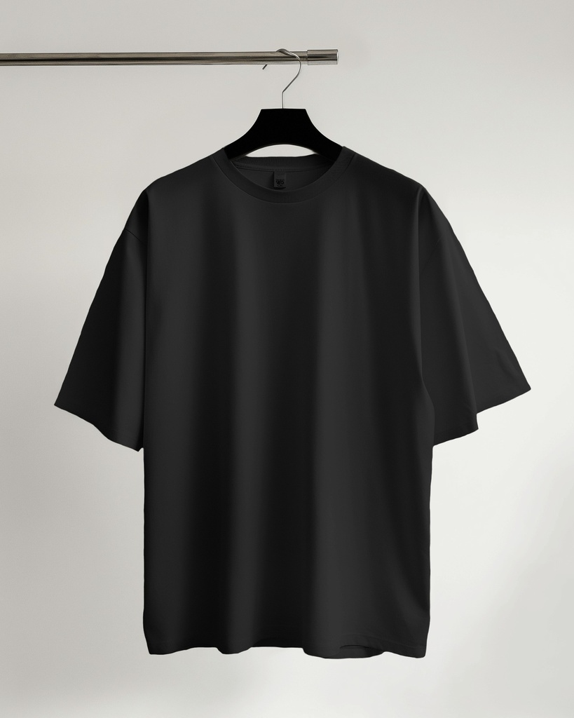 Black - Boxy Oversize T-shirt
